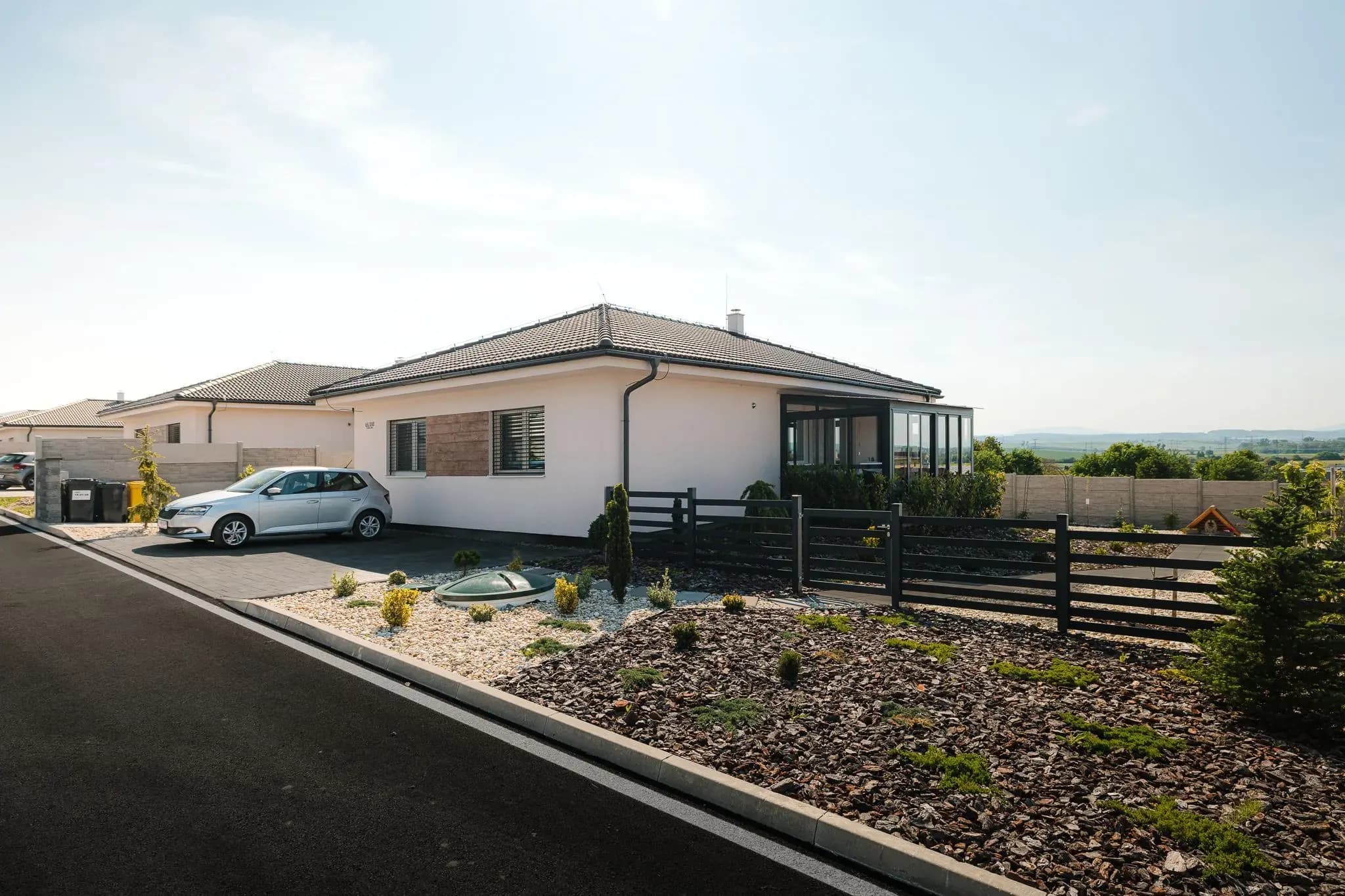 Exteriér rodinného domu v projekte Drienov Living